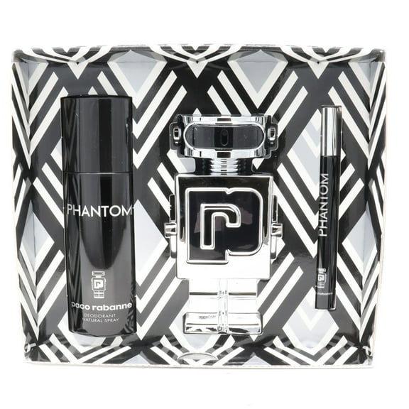 Paco Rabanne Phantom Eau De Toilette 3-Pcs Gift Set  / New With Box