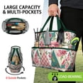 thumbnail image 2 of Garden Tool Bag,Pioneer Flower Floral Print Pattern Garden Tool Organizer,Garden Gifts,Waterproof Multi-Pocket Garden Tool Storage 11.8x5.5x11.4 Inch(Tools NOT Included), 2 of 6