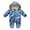 Camouflage Blue, variant on Esaierr Boys Girls Warm Down Cotton Snowsuit Baby Newborn Jumpsuits Baby Zipper Romper Winter Coat for 3M-3Y