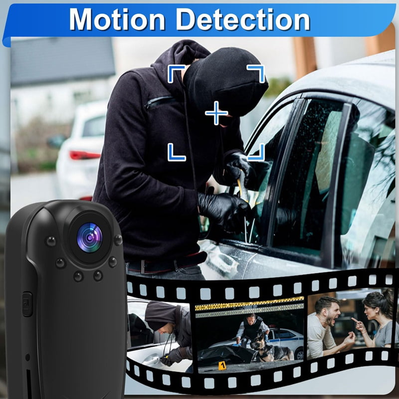 Mini Body Camera, 1080P HD Portable Video Recorder with Night Vision, Motion Detection 10HR Recording Pocket