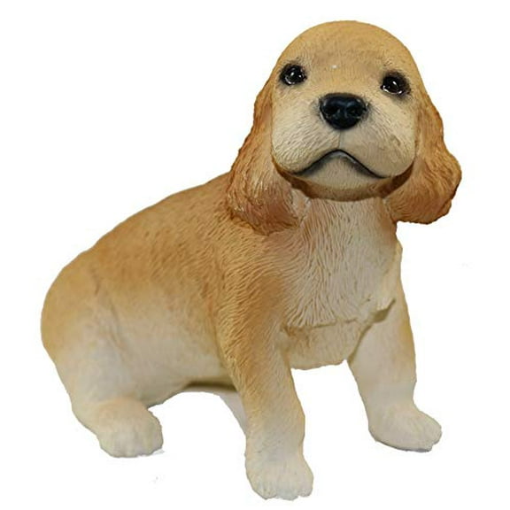 Collectible Cocker Spaniel Blonde Puppy Figurine