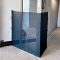 thumbnail image 3 of 1 Easy-to-Install Retractable Black PVC Pet Door - No Drilling Required Indoor Stair Safety Fence, Dog Crate, Cat Cage with Automatic Closing Feature, Suitable for Outdoor Use, 3 of 8