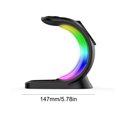 thumbnail image 3 of Soporte de escritorio para cargador inalámbrico magnético QC3.0, soporte para auriculares para iPhone Airpods, 3 of 8