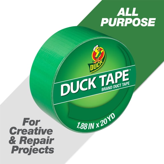 Duck Tape Solid Color Duck Tape, 1.88 in x 20 yds., Green Clover