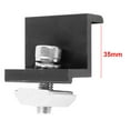 thumbnail image 1 of Solar Panel Bracket Fixing Pv End Clamp Middle Clamp Mounting 30Mm/35Mm Black 35Mm End Clamp, 1 of 10