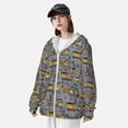 thumbnail image 4 of Picia Modern Excavator Women's Men's UPF 50+ Sun Protection Hoodie Shirt Long Sleeve SPF Fishing Outdoor UV Hiking Lightweight Shirts-, 4 of 9