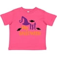thumbnail image 3 of Inktastic My First Halloween, Witch Hat, Bats - Purple Black Boys or Girls Toddler T-Shirt, 3 of 5