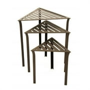 Achla WTN-01 Triangular Nesting Tables - Bronze- set of 3