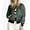 Green, variant on Uooqdmx Jackets for Women Bomber Jacket Women Autumn Zipper Cardigan New Solid Color Short Fashion Jacket Fall Jacket Black L