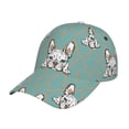 thumbnail image 2 of Baseball Cap, Vintage Pop Art French Bulldog Trucker Hats Women Dad Hat For Workouts - Baseball Hat Adjustable Size, 2 of 2