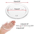 thumbnail image 3 of Platos OwnMy de cristal transparente de 10 cm para velas Pillar (5 unidades), 3 of 7