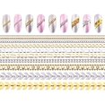 thumbnail image 1 of Tupalizy 10 tiras metálicas 3D cadenas de uñas cuentas de bolas de arte diamantes de imitación uñas encantos brillo Bling diseño oro plata joyas calcomanía DIY artesanía decoración herramientas de bel, 1 of 5