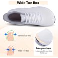 thumbnail image 2 of MAYKX Wide Toe Box Womens Walking Shoes with Arch Support | Slip On Tennis Shoes | Orthotic Sneakers for Plantar Fasciitis Size 6-11, 2 of 6