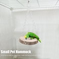 thumbnail image 4 of Hamaca pequeña para mascotas con gancho hamaca cama colgante columpio juguete seguro de madera 2 tamaños columpio pequeño para mascotas hámster para mascotas pájaro loro ANGGREK Otros, 4 of 8