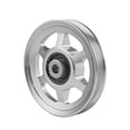 thumbnail image 4 of koolsoo 105mm Universal Bearing Pulley Wheel Replacement Round Pulley Wheel for Exercise Argent, 4 of 9