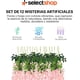 thumbnail image 2 of Flores Artificiales De Decoracion Glicina Colgantes De Wisteria para Jardín Exterior Hogar Fiesta Boda Plantas Artificiales Decorativas Flores Artificiales Realistas (Lila 12 Piezas), 2 of 7