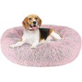 thumbnail image 1 of Calming Donut Fluffy Dog Bed Large Medium Small. Washable Anxiety Soft Plush, 1 of 4