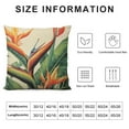 thumbnail image 6 of COMIO  Birds of Paradise and Leaves Pillow Covers Decorative Throw Pillow Covers Cushion Case for Home Sofa Couch Decoration 2Pcs, 6 of 6