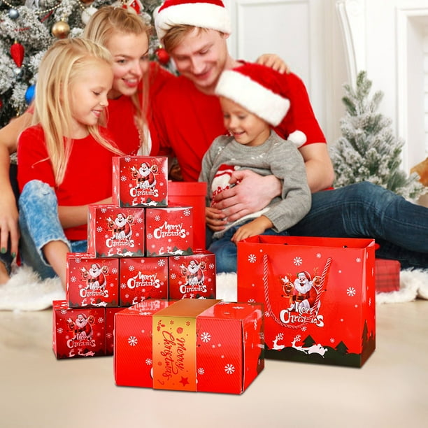 Birdeem Christmas Gift Boxes, Christmas Boxes for Gifts, Merry