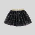 thumbnail image 5 of Elainilye Fashion Toddler Girls Tutu Skirt Party Performance Dress Solid Color Net Yarn Sequins Stars Tulle Skirt, Sizes 2-14Y,Black, 5 of 5