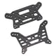 thumbnail image 4 of Soportes de amortiguadores delanteros y traseros de alta durabilidad, repuesto de fibra de carbono para coche RC 7303, escala 1/7, 4 of 8