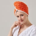thumbnail image 3 of Dujiujun Dry Hair Hat Quick-Dry Absorbent Hair Towel Hat Exquisite Hemming Durable Adjustable Hair Towel for Home, 3 of 8