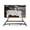 Black, variant on FITUEYES Design floor TV stand with Wheels for 75-100 Inch TV, Rolling TV Stand for Bedroom, Living Room and More, Modern TV Stand with Wooden Storage Shelves, Eiffel Series.