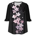 thumbnail image 4 of Womens Tops Dressy Casual Sexy Plus Size Womens Blouses And Tops Dressy Tummy Coverage Shirts for Women Trendy Summer, 4 of 6