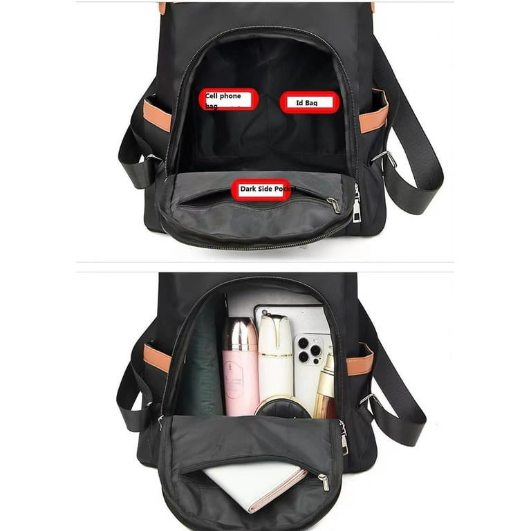 Mini Nylon Backpack for Women Small Travel Purse Anti Theft Casual Space Amazon.com: Pealwel Mini Backpack Purse for Women,Small  main image 4