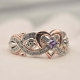 thumbnail image 1 of CNKOO Jewelry Ring Copper Color Separation Inlaid Zircon Ring Fashion Trend Ring Jewelry, 1 of 7
