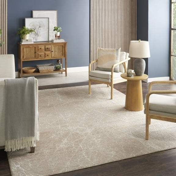 Nourison Splendid Abstract Mocha Ivory 7'10" x 9'10"Area Rug (8x10)