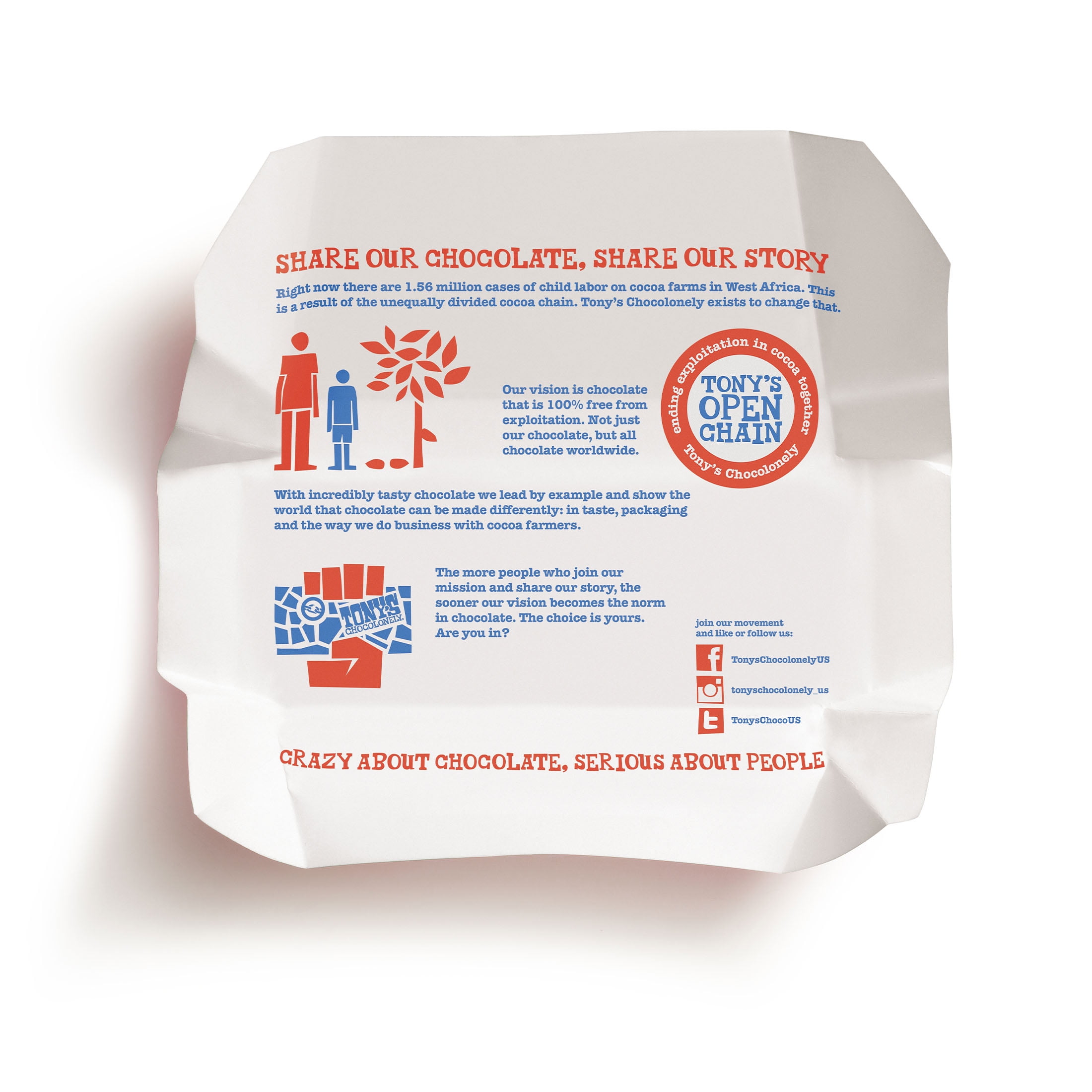 Tony's Chocolonely 32% Milk Chocolate Bar