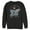 Black, variant on Men's NASA Explore The Universe Circle Portrait Sweatshirt White Large