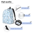 thumbnail image 3 of Honeii Cute Goose On A Blue Sky Print Canvas Backpack for School & Outdoor,Laptop Excursion Backpack,Notebook School Bookbag For Men Women,for Work, Travel, and Everyday Use-Small, 3 of 5
