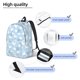 thumbnail image 3 of Disketp Cute Goose On A Blue Sky Mochila de Lona Estampada, Mochila Escolar de Viaje Ligera para Estudiantes y Portátil-Medium, 3 of 5
