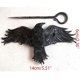 thumbnail image 3 of Pinza para el pelo de cuervo creativa, pinzas para el pelo de cuervo de metal, horquilla de cuervo misteriosa elegante, accesorio gótico para el cabello para mujeres y niñas, 3 of 5