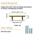 thumbnail image 3 of Goo-Ki Brushed Gold Drawer Handles 3 in (76mm) Hole Centers Straight Cabinet Pull,6-Pack Solid Cabinet Handles for Kitchen Cabinets and Dresser Drawers, 3 of 9