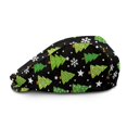 thumbnail image 2 of Chririnla Christmas Flat Cap with Tree Snowflake, Soft Adjustable Polyester Forward Cap for Men Women Daily Commuting and Golf, 2 of 4