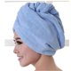 thumbnail image 2 of Toalla de microfibra para el cabello para mujer, de secado rápido, súper absorbente, con cierre de botón, color blanco., 2 of 5