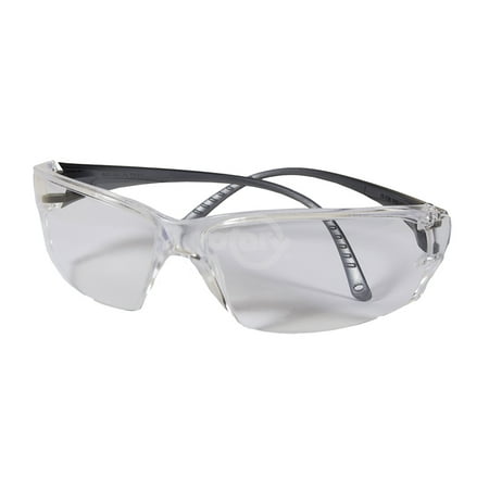 Elvex Helium 18 Safety Glasses. Clear Hard Coat Polycarbonate Lens, Translucent Clear ErgoFit Temples. Weighs only 18 grams, the lightest eyewear on the market that maintains Class 1 optics.