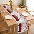 thumbnail image 3 of Valentine's Day Table Runner - 72 Inch Long, Kitchen Dining Table Runner Dresser Scarves, Pink Love Heart Floral Truck Wooden Farmhouse Decor for Coffee Tables Wedding Party Banquet, 3 of 8