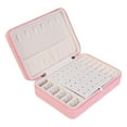 thumbnail image 7 of Unique Bargains Travel Jewelry Box Portable PU Leather Jewelry Organizer Case Storage Pink, 7 of 7