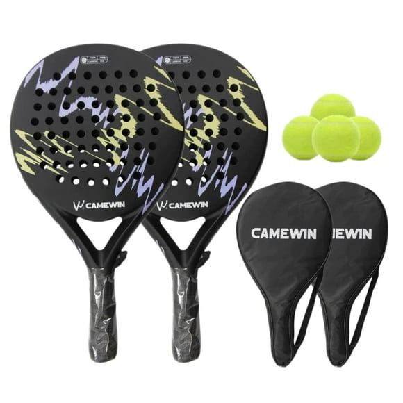 Set de paletas de playa Gamewin Carbon Fiber con accesorios, 2 unidades