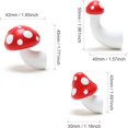 thumbnail image 3 of Mushroom Fridge Magnet 3D Resin Fridge Magnet Sticker Cute Magnet Kitchen Decorations. (Red), 3 of 5