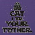 thumbnail image 2 of Cat I Am Your Father Cat Lover Ladies Racerback Tank Top, Purple Rush, X-Large, 2 of 5