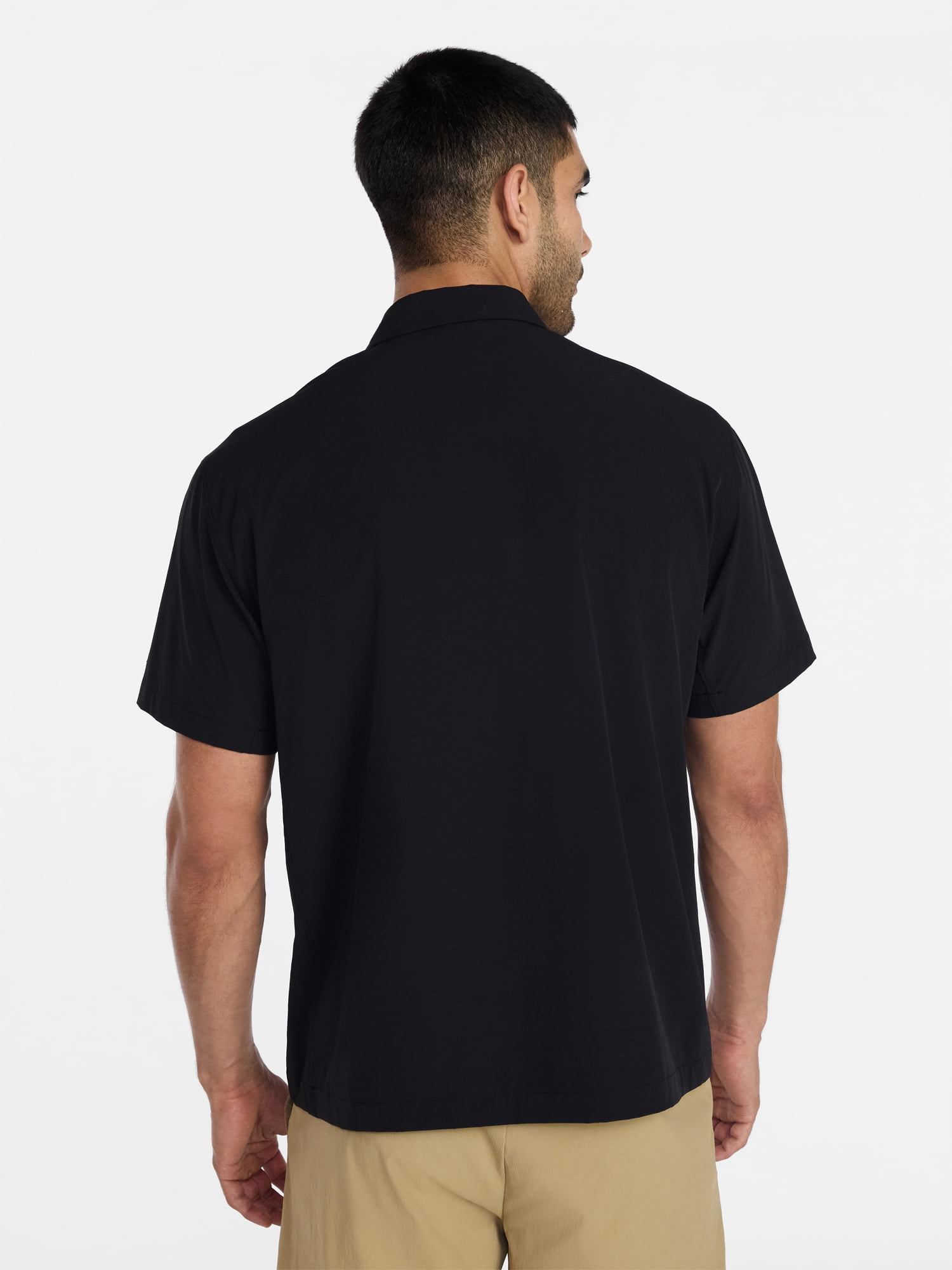 Ozark Trail Men's Popover Shirt with Short Sleeves, Sizes S-3XL