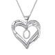 thumbnail image 1 of Collar para mujer, Joyas para mujer, Joyas para mujer, Collar con letra en forma de corazón para mujer, Collar con colgante chapado en forma de corazón, Collar para mujer, 1 of 3