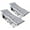 Gray cot pad, variant on ZONETECH cot (Foldable Cot with Red Mattress, 1-Pack)