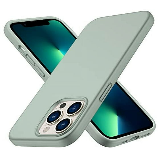 ImpactStrong Heavy Duty Silicone Case for iPhone 13 Pro [Drop Protection] Rubber Gel Cover with [Soft Anti-Scratch Microfiber Interior] Shockproof Phone Case for iPhone 13 Pro 6.1 Inch - Mint