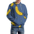 thumbnail image 5 of Happy Banana Pattern 3d Sweatshirts Hoodie Fashion Casual Personality Men's Women Street Hoodie Pullovers Long Sleeve Comfortable Top, 5 of 6